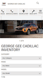 Mobile Screenshot of georgegeecadillac.com
